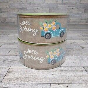 Member's Mark "Hello Spring" 2 1/2" x 50 YDS *BRAND NEW* Lot of 2 Rolls